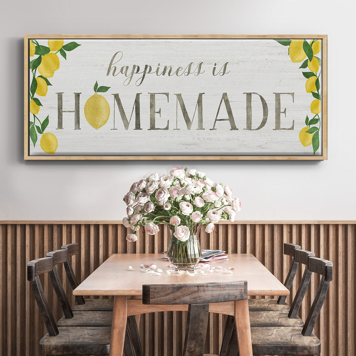 Homemade Lemons - Floater Framed Canvas Print