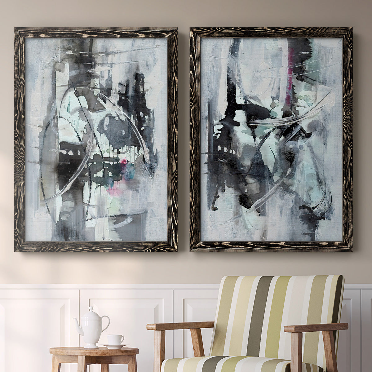 Indian Lore I - Premium Framed Canvas 2 Piece Set - Ready to Hang