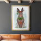 Rabbit Carrot Hug - Modern Framed Canvas Print