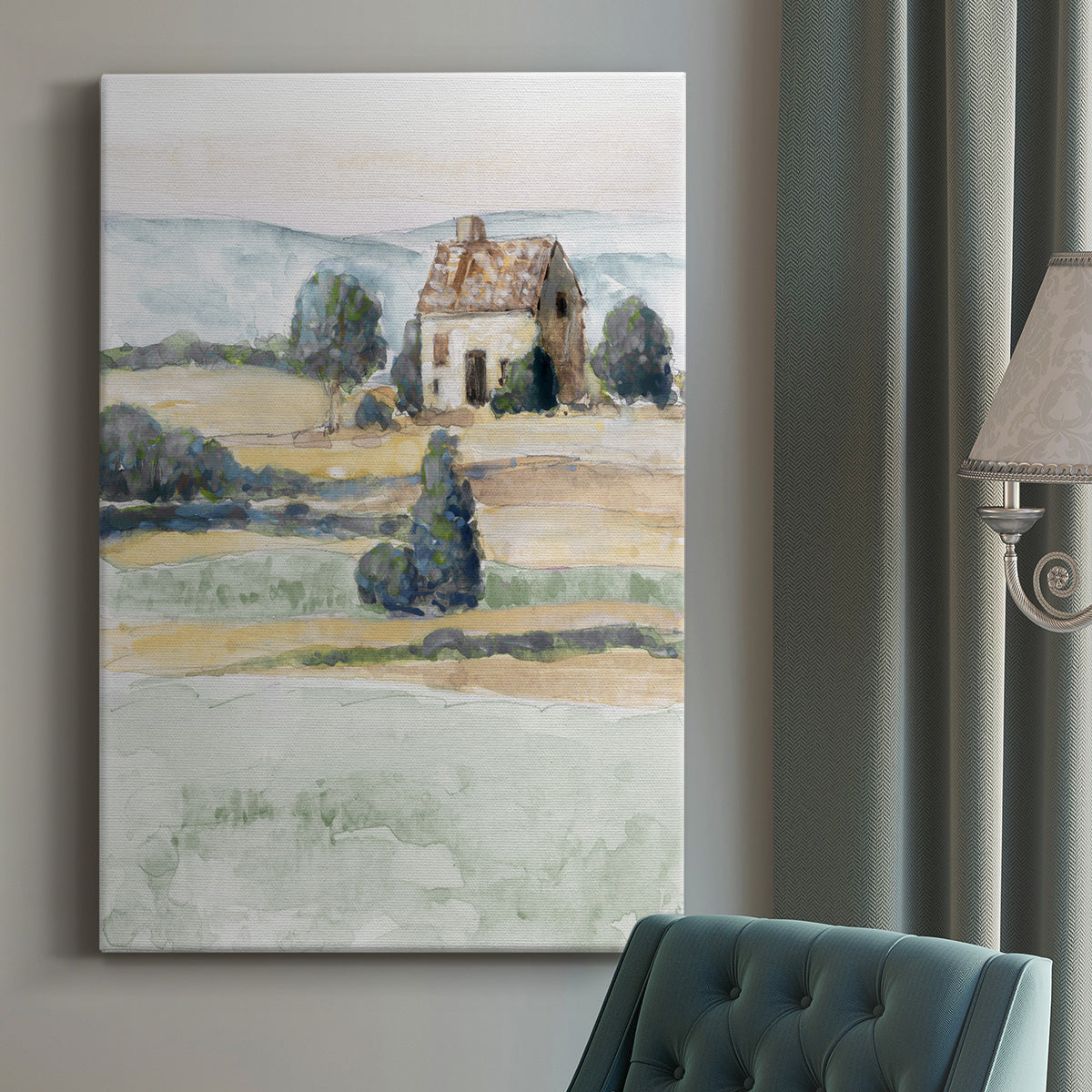 On the Countryside II Premium Gallery Wrapped Canvas - Ready to Hang