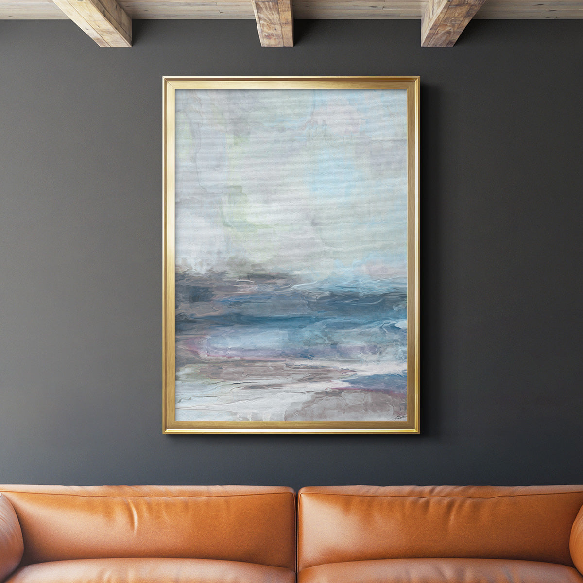 Valle Azzurra - Modern Framed Canvas Print