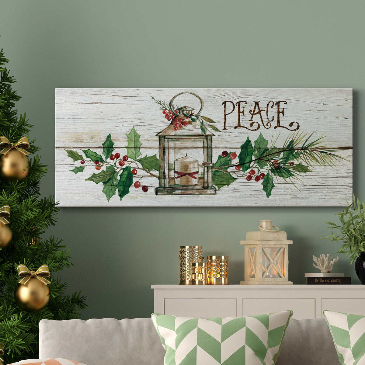 Rustic Peace Premium Gallery Wrapped Canvas - Ready to Hang