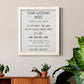 Stay Safe Rules - Premium Canvas Framed in Barnwood - Ready to Hang