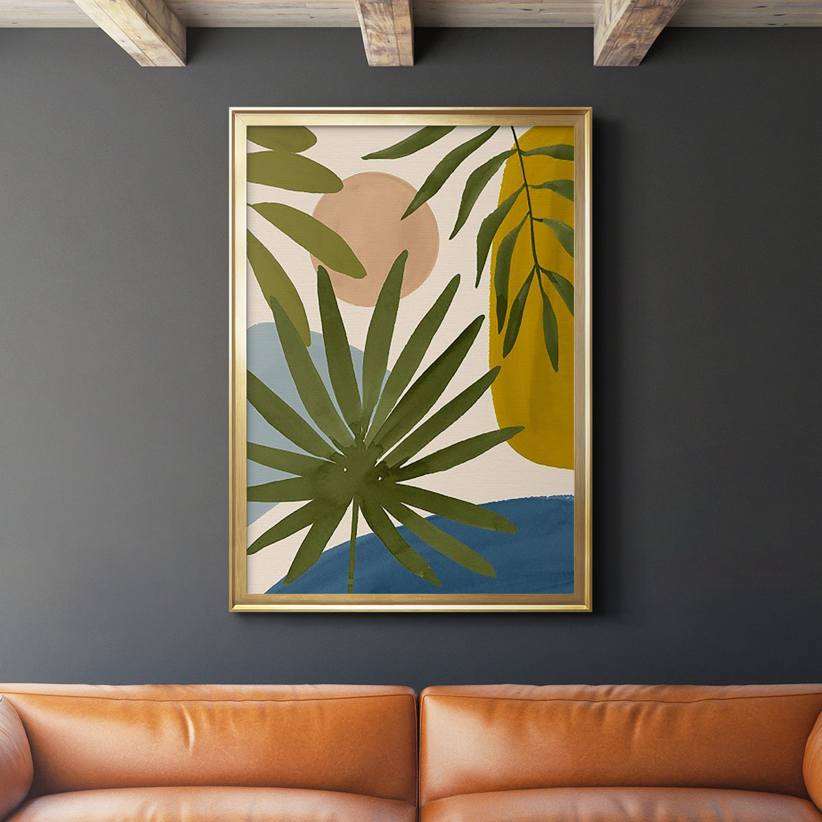 Tropica Tumble II - Modern Framed Canvas Print