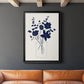 Indigo Sketch Bouquet I - Modern Framed Canvas Print