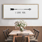 Love Arrow I - Floater Framed Canvas Print