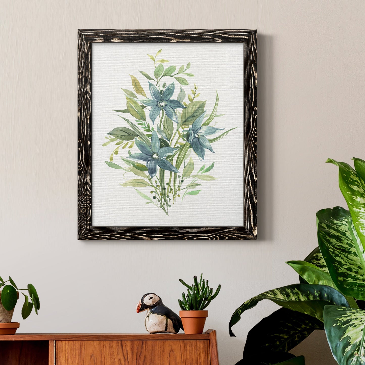 Greenery I - Premium Canvas Framed in Barnwood - Ready to Hang