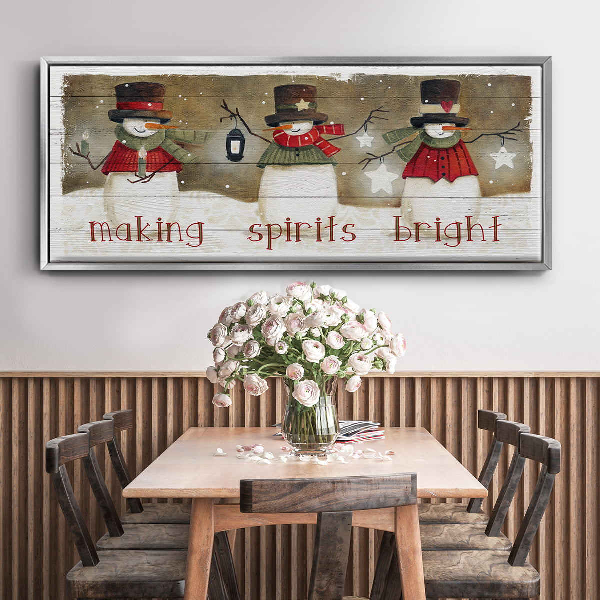 Making Spirits Bright - Floater Framed Canvas Print