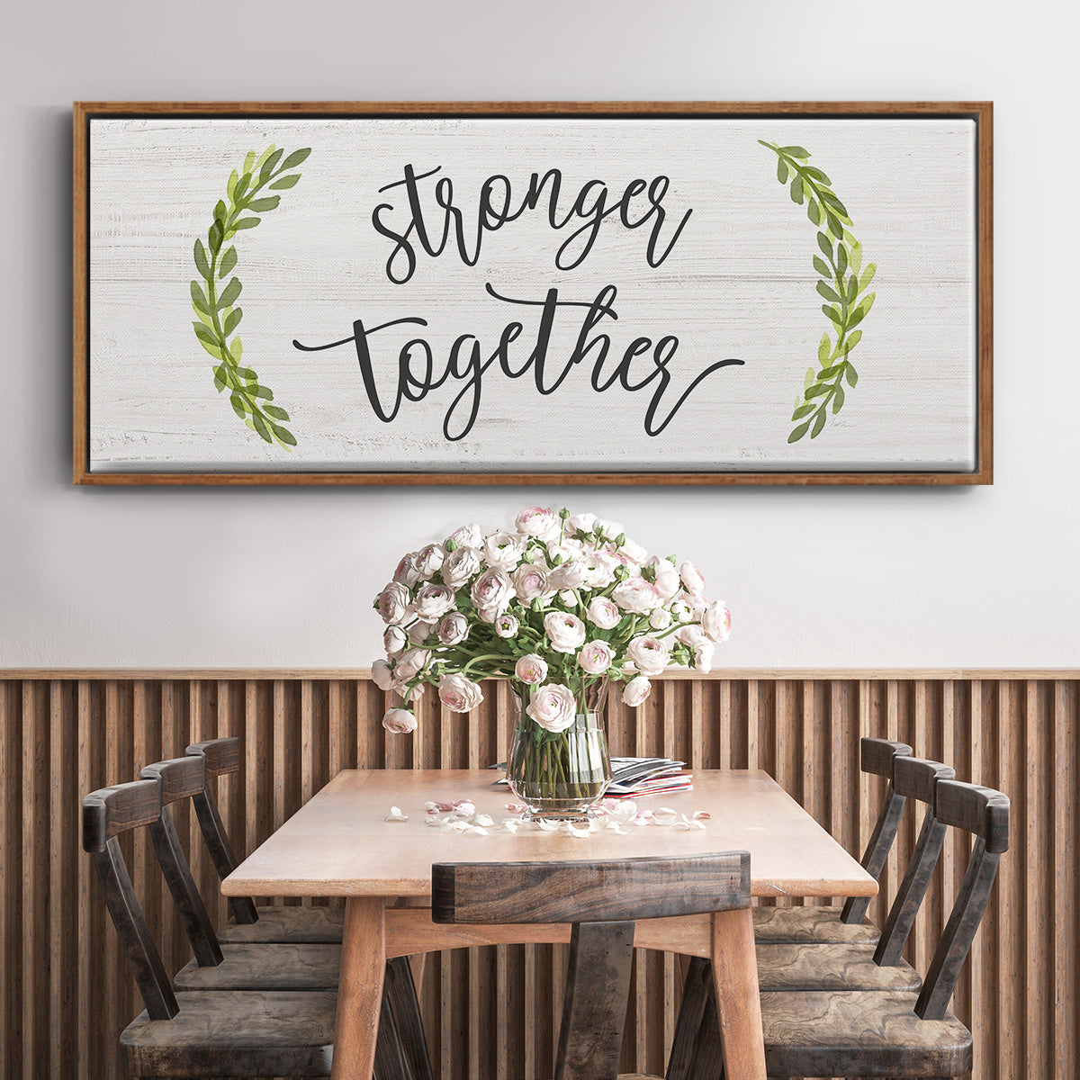 Stronger Together - Floater Framed Canvas Print