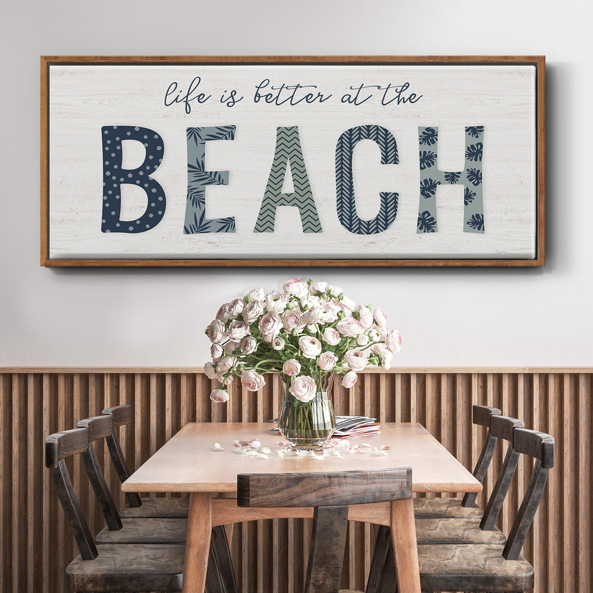 Beach Better - Floater Framed Canvas Print