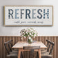 Refresh - Floater Framed Canvas Print