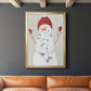 Festive Snowman III - Modern Framed Canvas Print