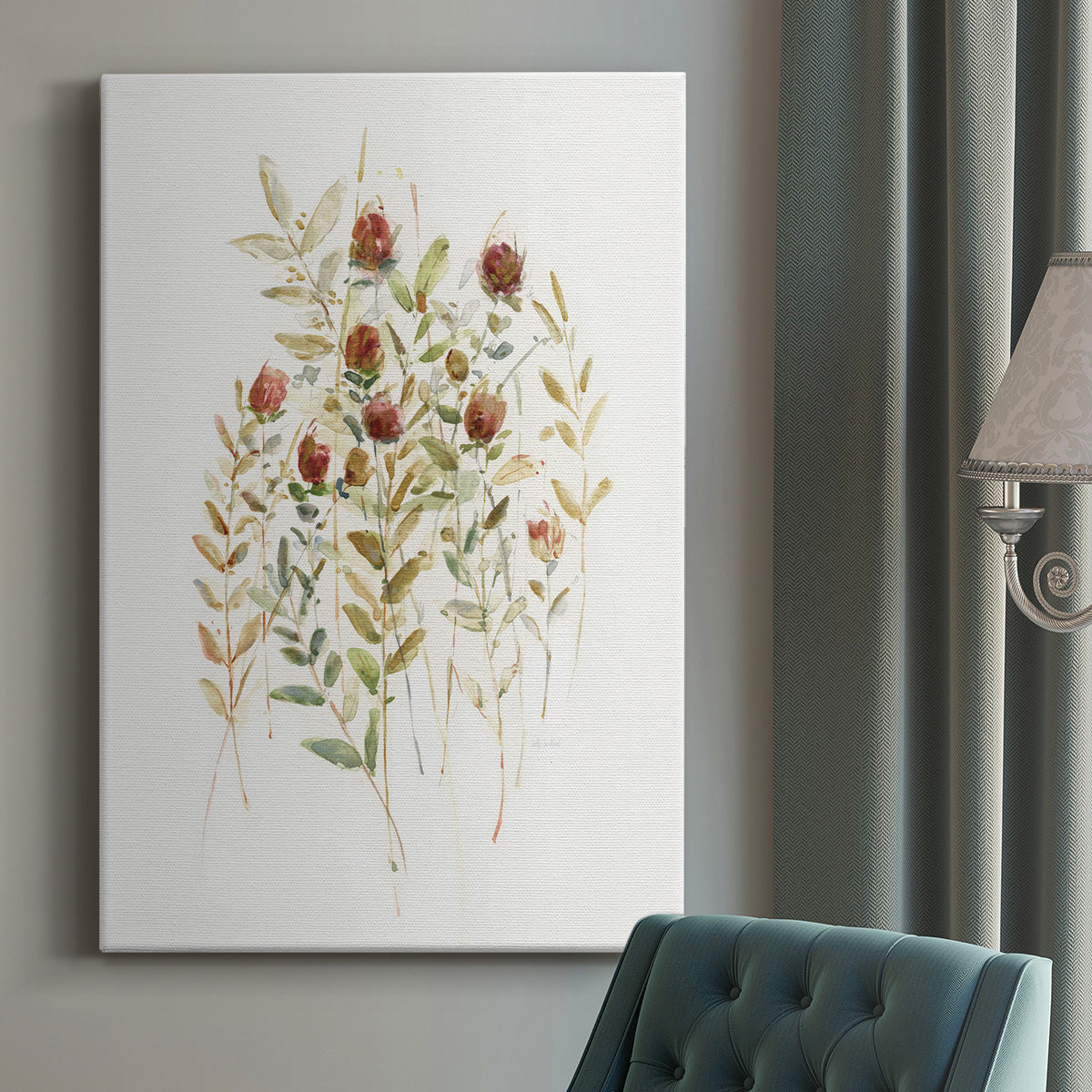 Wildflower Breeze II Premium Gallery Wrapped Canvas - Ready to Hang