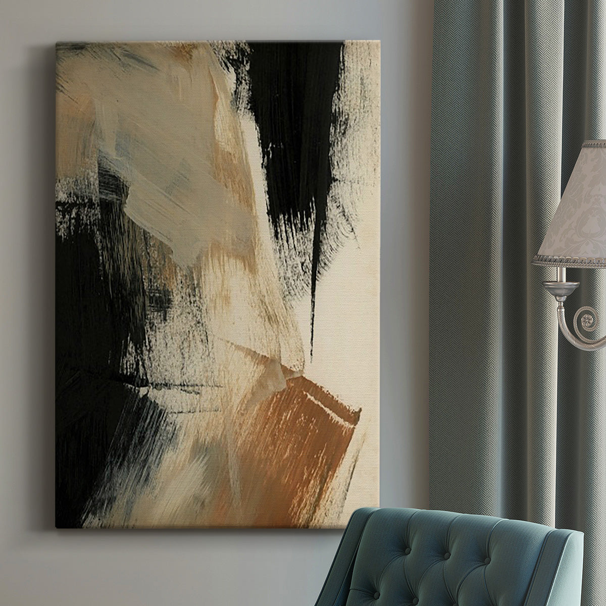 Baked Paintstrokes V Premium Gallery Wrapped Canvas - Ready to Hang