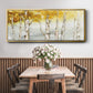 Golden Trees - Floater Framed Canvas Print