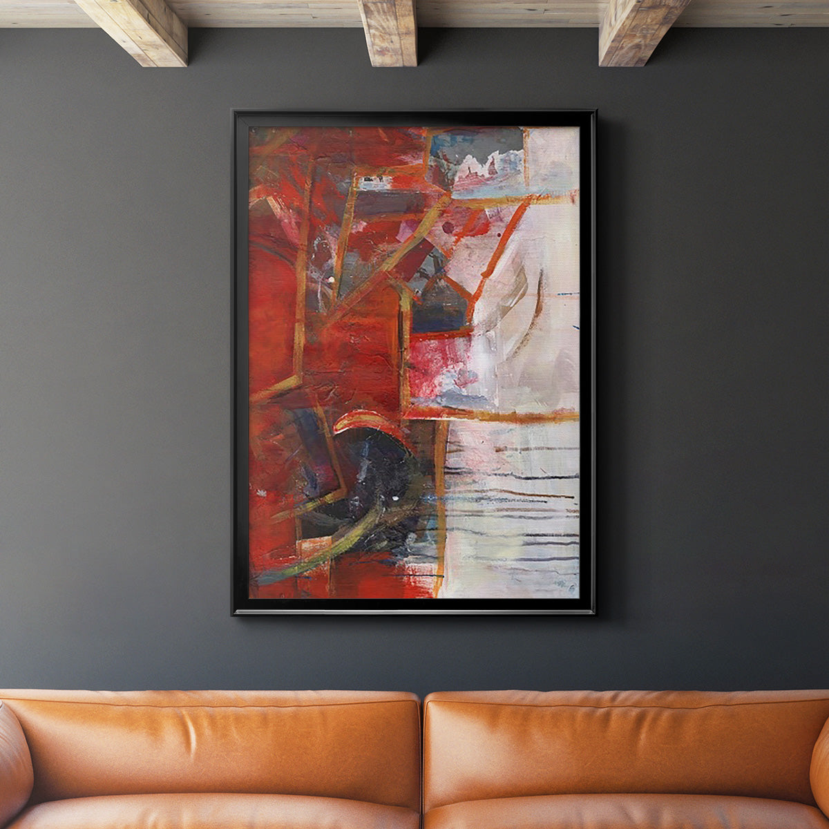 City Life IV - Modern Framed Canvas Print