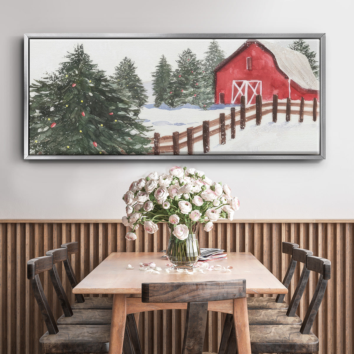 Christmas Time VI - Floater Framed Canvas Print
