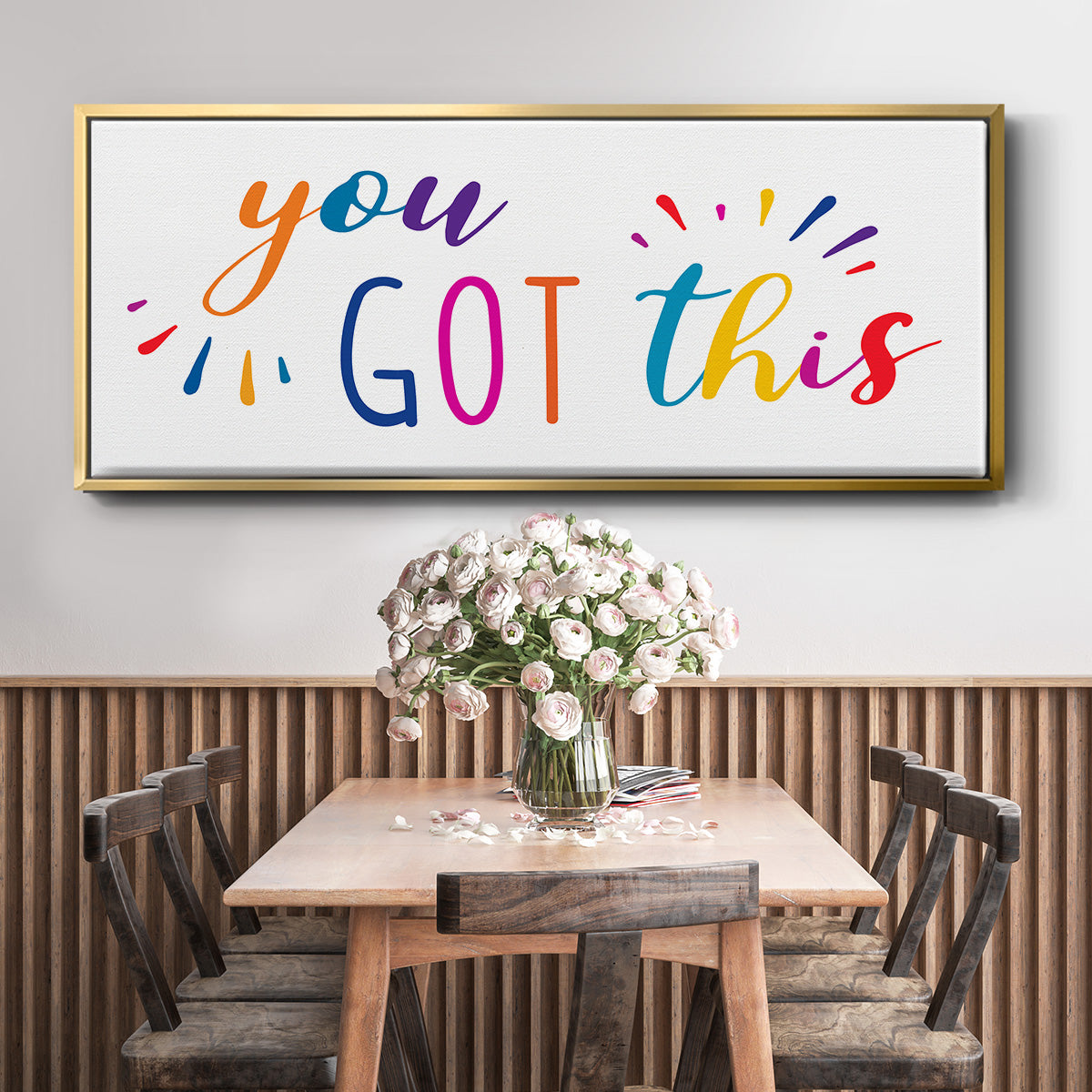 Rainbow Got This - Floater Framed Canvas Print