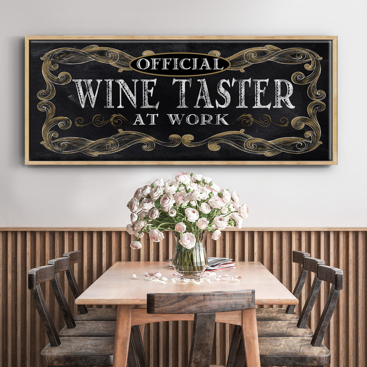 Wine Taster - Floater Framed Canvas Print