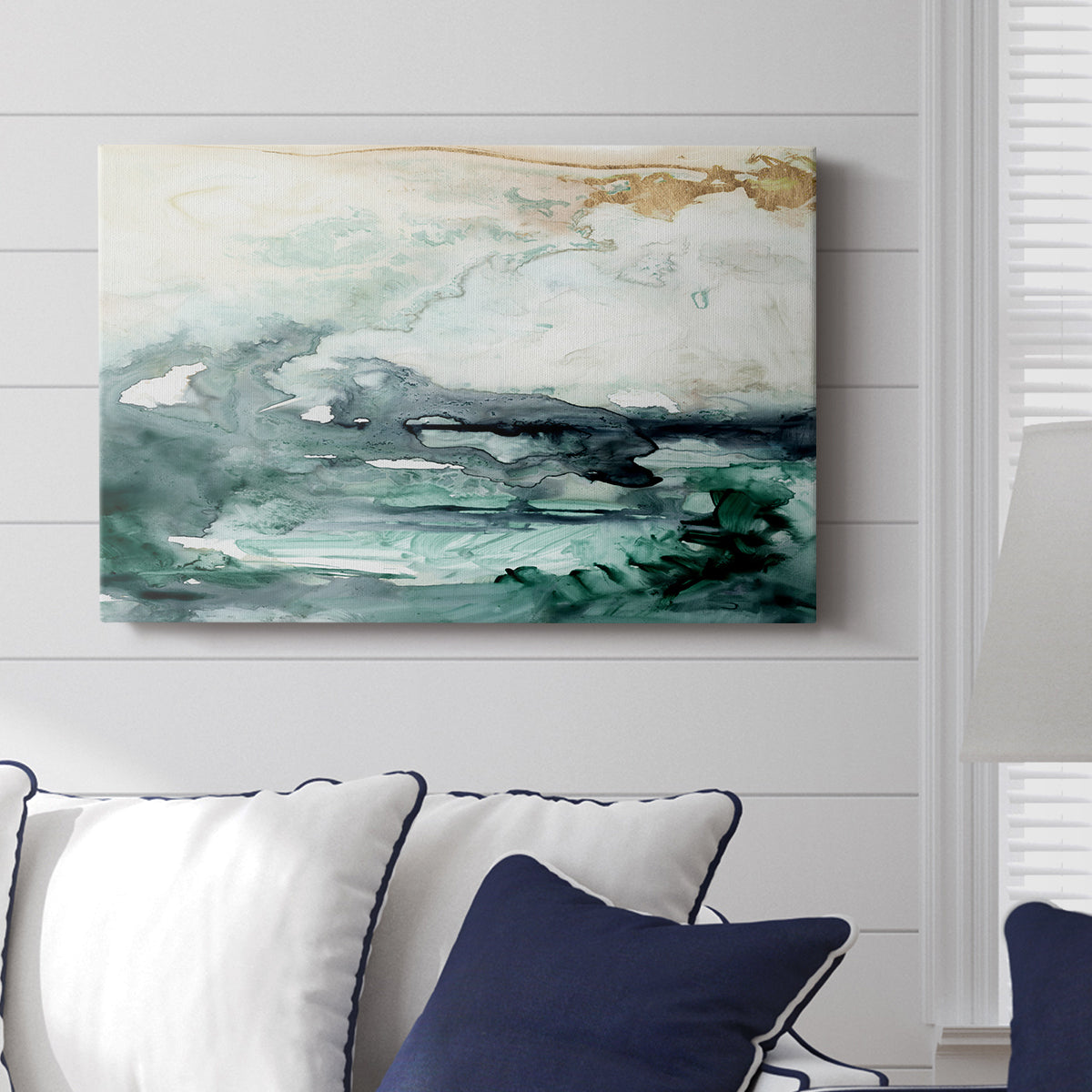 Sea Foam Flow I - Canvas Art Print