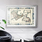 Bordered Map of Canada - Modern Framed Art Print