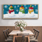A Frosty Kiss - Floater Framed Canvas Print