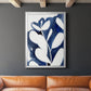 Blue Eucalyptus II - Modern Framed Canvas Print