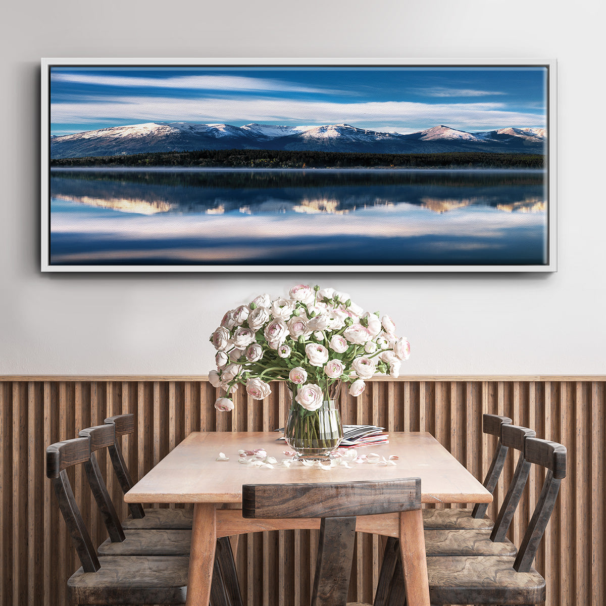 Pyramid Lake - Floater Framed Canvas Print