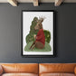 Latte Moose in Sweater - Modern Framed Canvas Print
