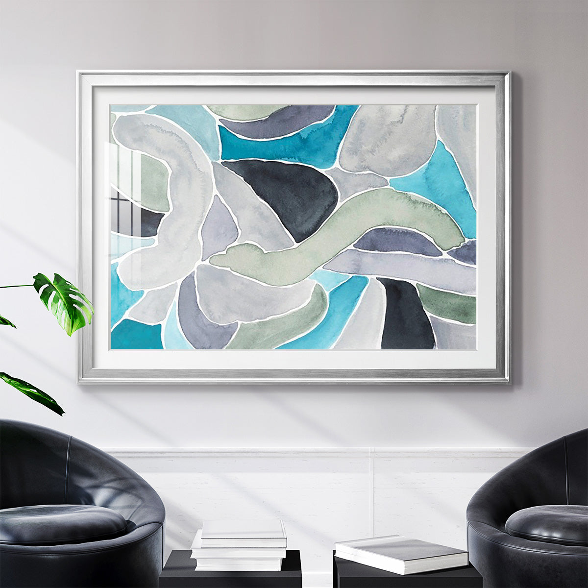 Subtle Billows II - Modern Framed Art Print