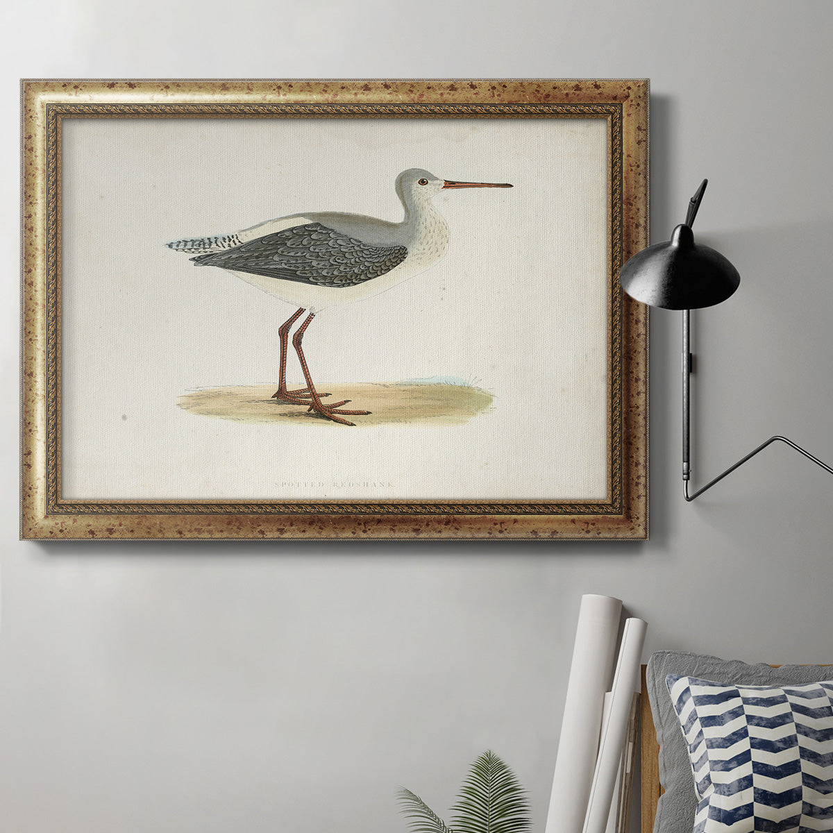 Morris Sandpipers I Premium Framed Canvas- Ready to Hang