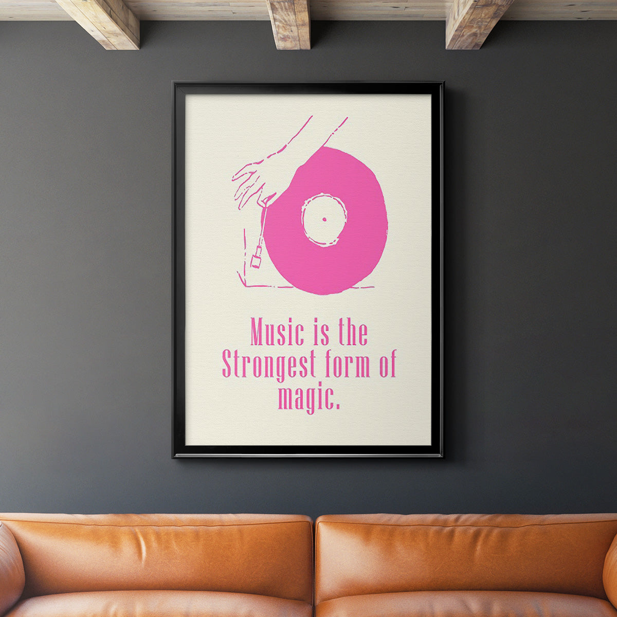 Sweet Melody IV - Modern Framed Canvas Print