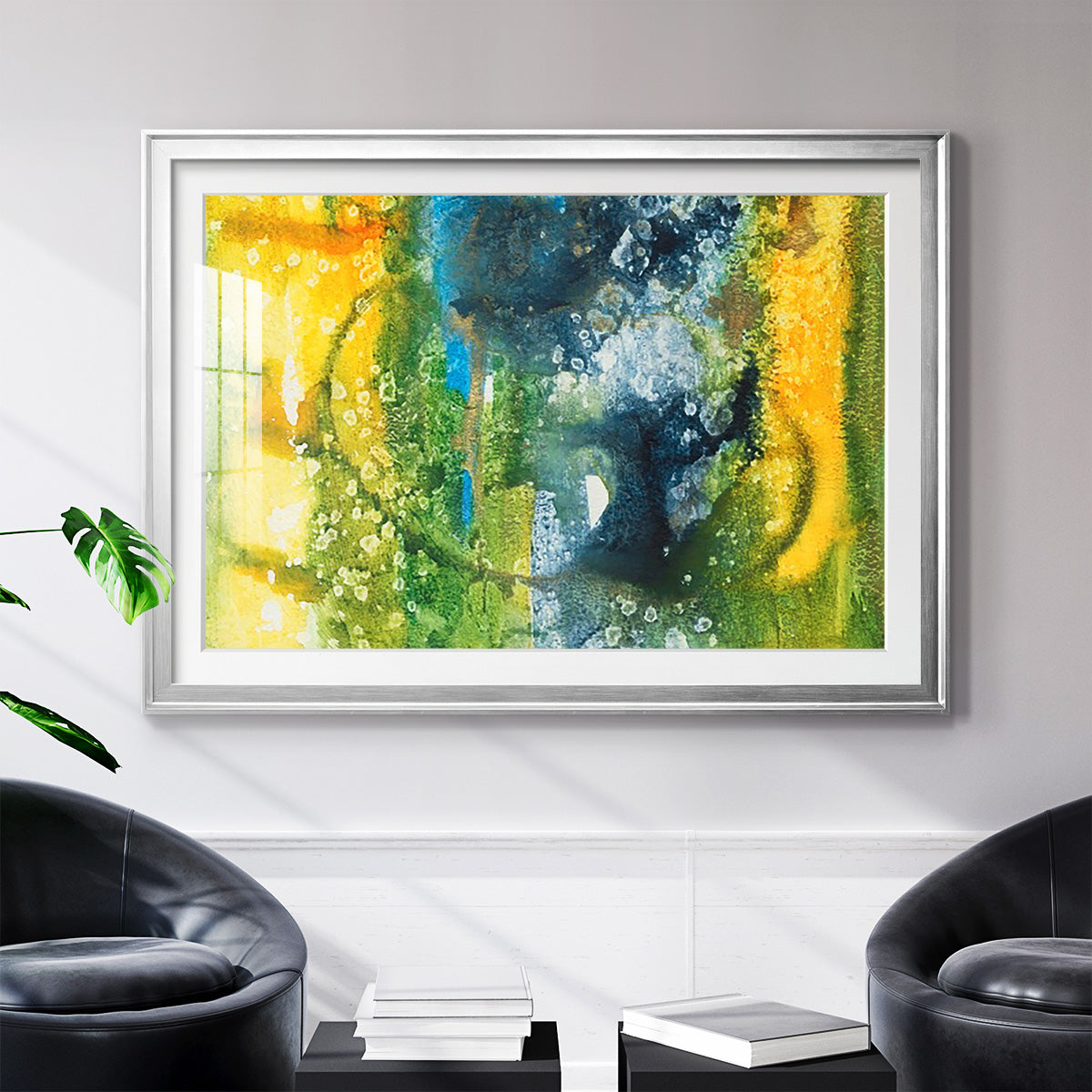 Aquatic Energy III - Modern Framed Art Print