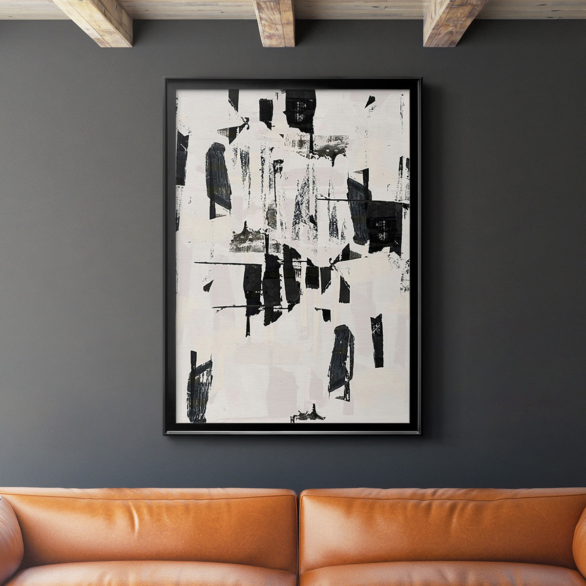 Tiles & Texture Abstract Angles VI - Modern Framed Canvas Print