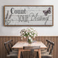 Count Your Blessings - Floater Framed Canvas Print