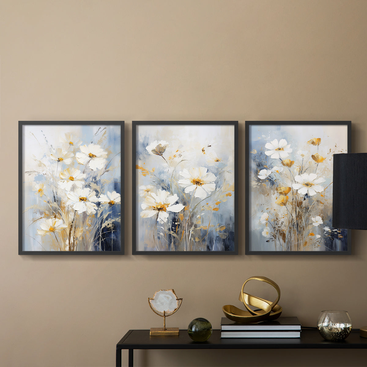 Floral Study Series XCV - Restickable Framed Art Set