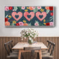 Sweet Hearts Collection D - Floater Framed Canvas Print