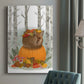 Fox Curled on Pumpkin Premium Gallery Wrapped Canvas - Ready to Hang