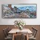 Road to Vétheuil in Winter - Floater Framed Canvas Print