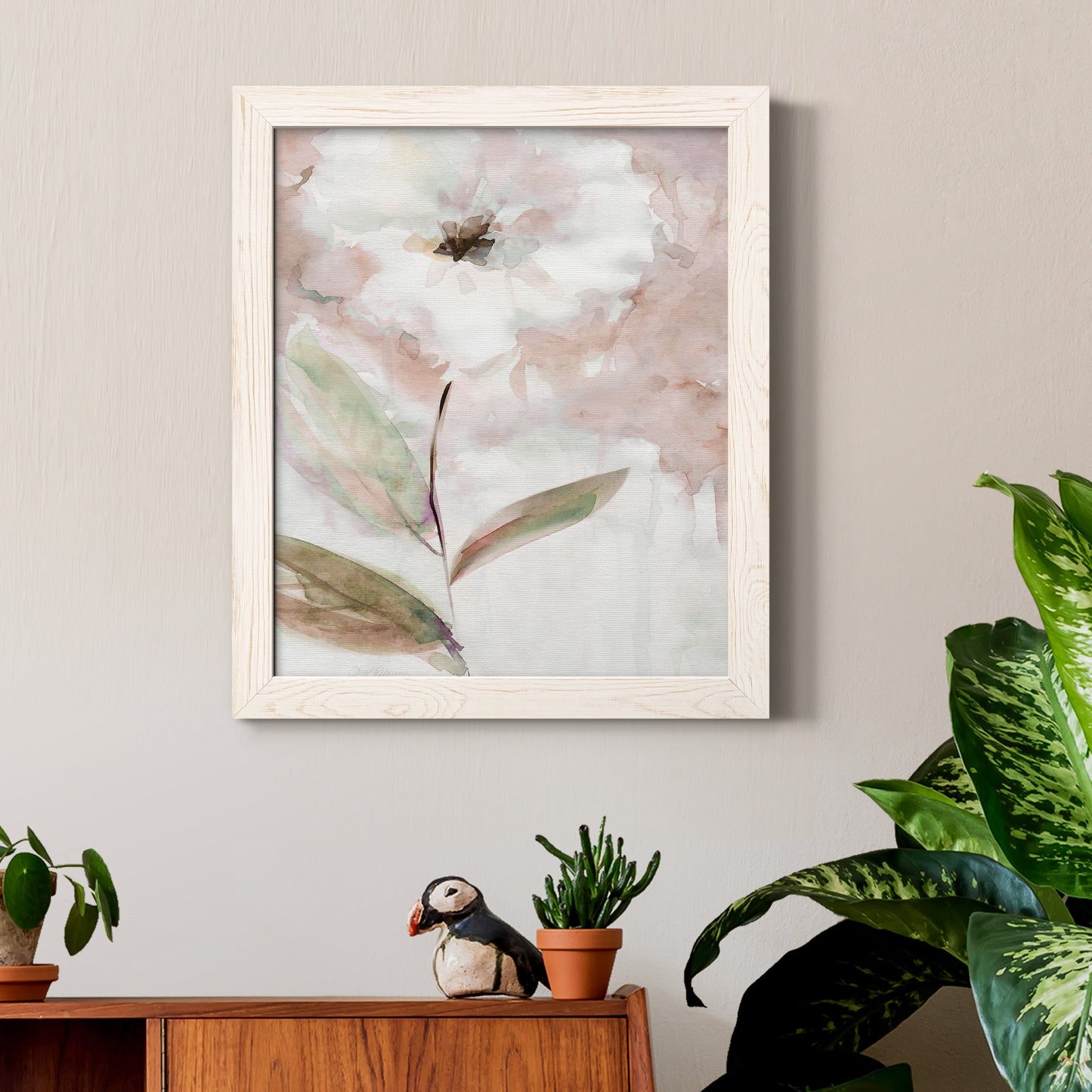 Summer Bloom I - Barnwood Framed Canvas Print