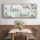 Love With All Your Heart - Floater Framed Canvas Print