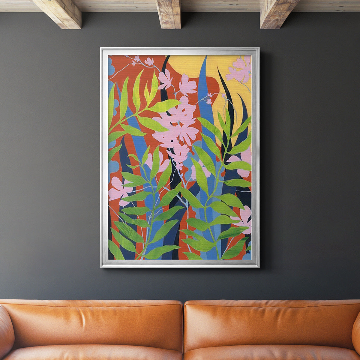 Bold Bright & Wild I - Modern Framed Canvas Print