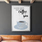 Start With Coffee & You - Modern Framed Canvas Print