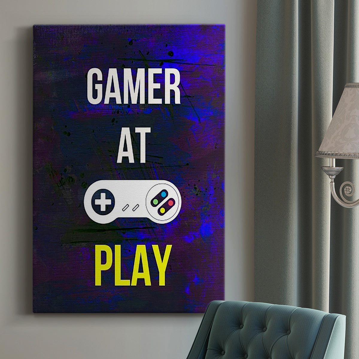 Gamer at Play VI - Canvas Art Print