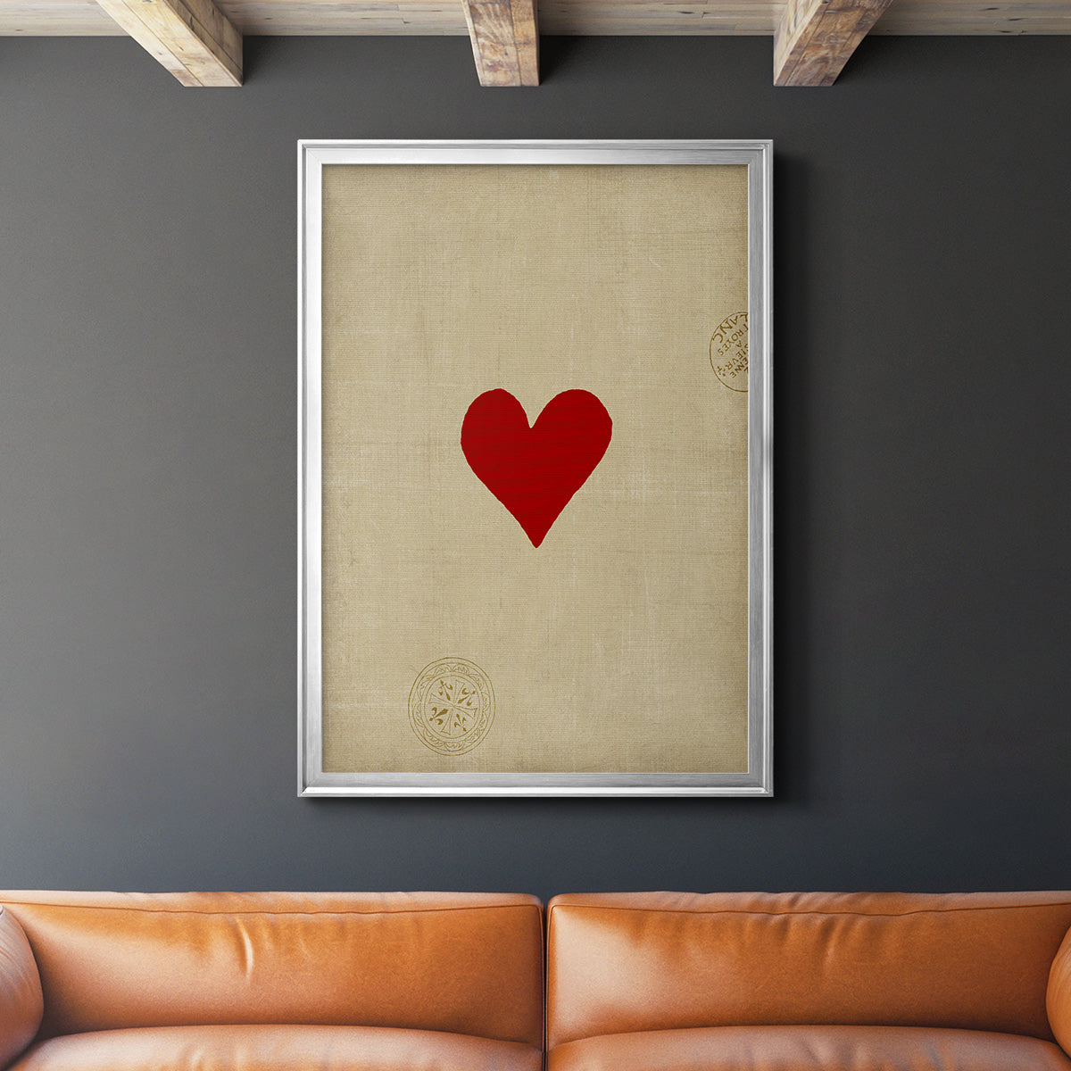 Small Heart - Modern Framed Canvas Print