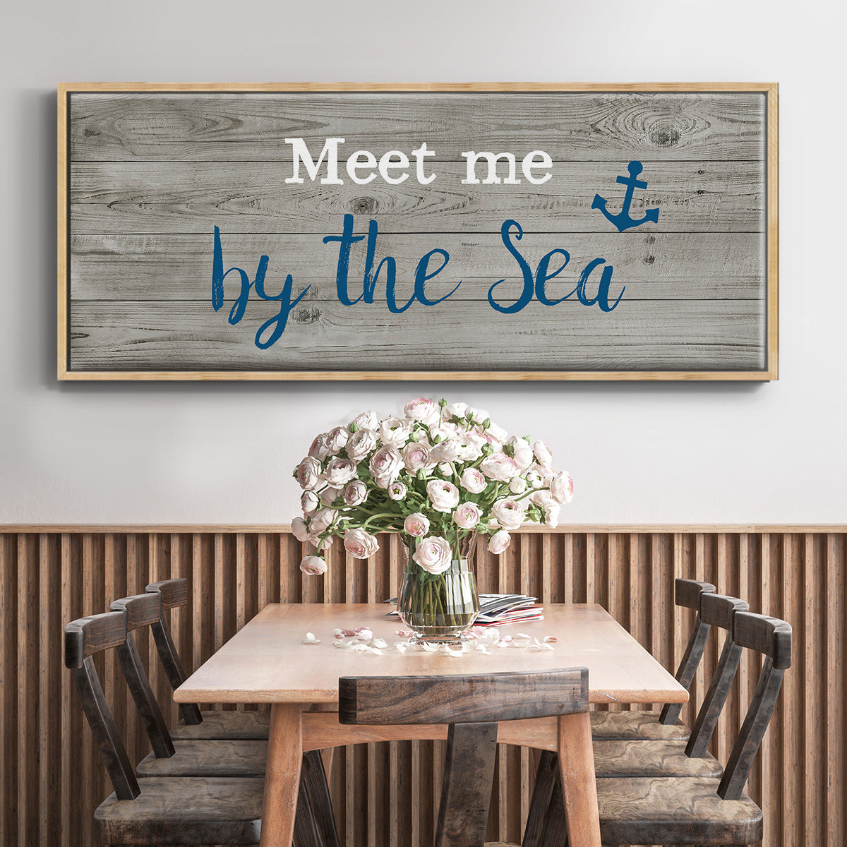 Meet Me - Floater Framed Canvas Print