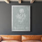 No Place Like Home Sketch - Modern Framed Canvas Print