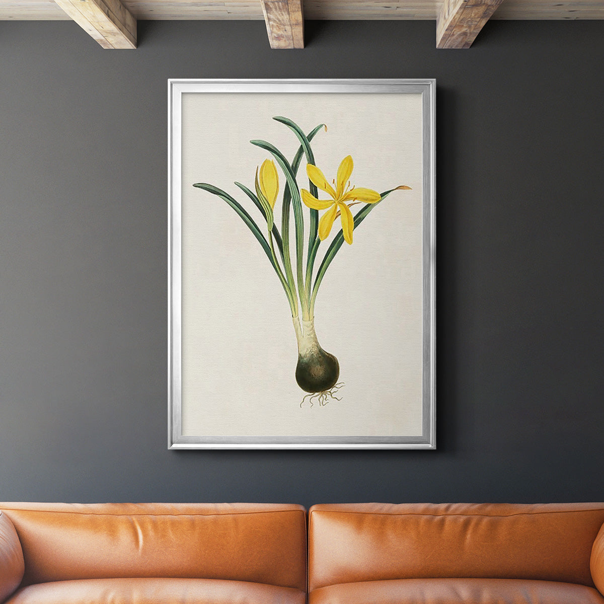 Flowers of the Seasons VI - Modern Framed Canvas Print