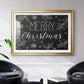 Merry Christmas Chalkboard - Modern Framed Art Print