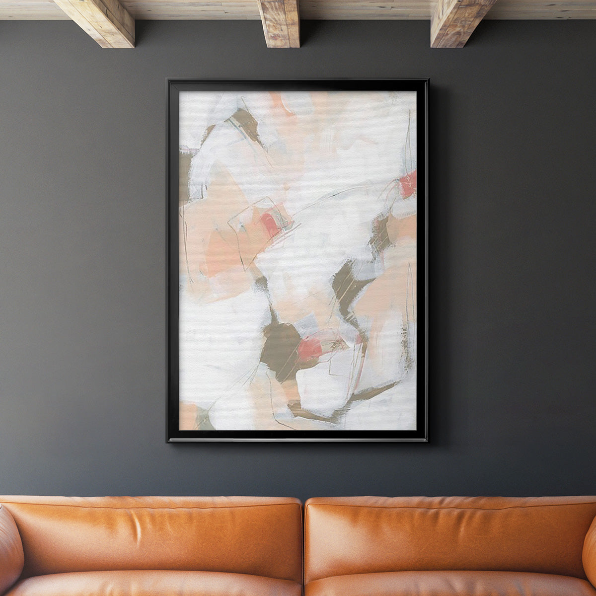 Sand Story II - Modern Framed Canvas Print